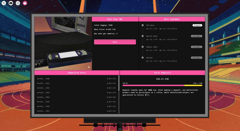 NFT 민팅 플랫폼 이미지